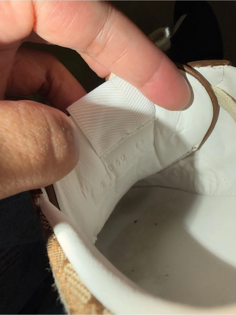 Gucci Brown GG Canvas & Leather Low-Top Sneakers
